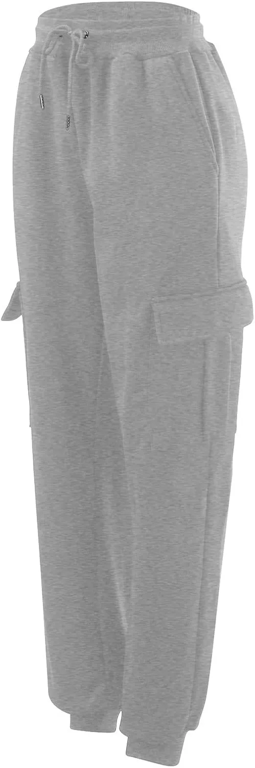 Mens Cargo Sweatpants Overalls Casual Pocket Sport Work Casual Trouser Pants Trousers Athletic Loose Fit