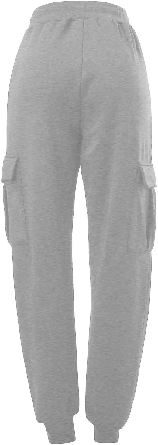 Mens Cargo Sweatpants Overalls Casual Pocket Sport Work Casual Trouser Pants Trousers Athletic Loose Fit
