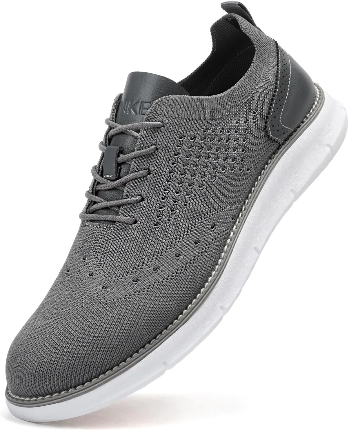 Men's Casual Dress Oxfords Shoes Breathable Knit Leisure Fashion Sneakers Lightweight Comfortable Walking Shoes