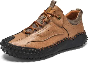 Men's Hiking Climbing Shoes Retro Thick Bottom Casual Walking Non-Slip Waterproof Outdoor Cross-Country Adventure Backpacking Travel Shoes