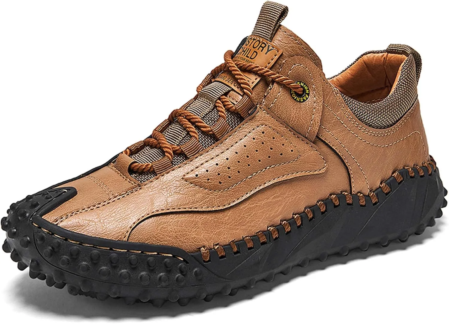 Men's Hiking Climbing Shoes Retro Thick Bottom Casual Walking Non-Slip Waterproof Outdoor Cross-Country Adventure Backpacking Travel Shoes