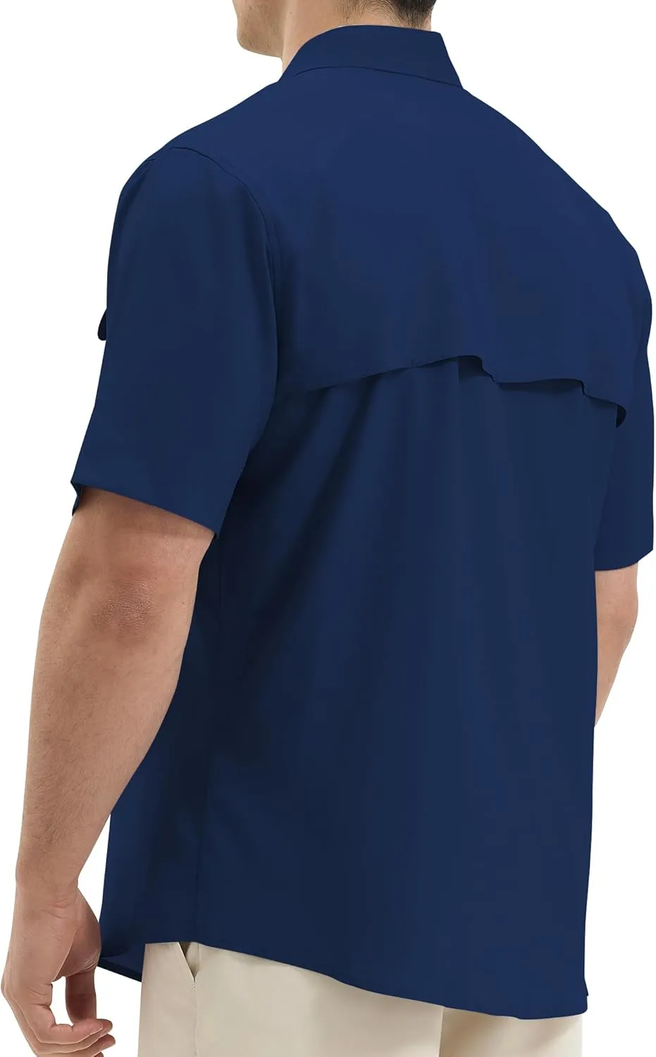 Mens Short Sleeve Sun UV Protection Shirt Cooling Quick Dry Fishing Shirts for Travel Outdoor Camping Hiking UPF 50 