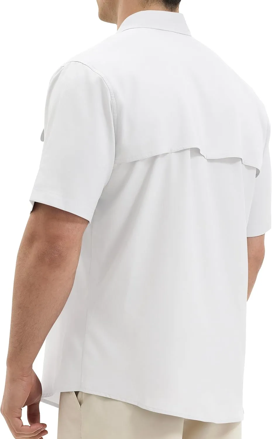 Mens Short Sleeve Sun UV Protection Shirt Cooling Quick Dry Fishing Shirts for Travel Outdoor Camping Hiking UPF 50 