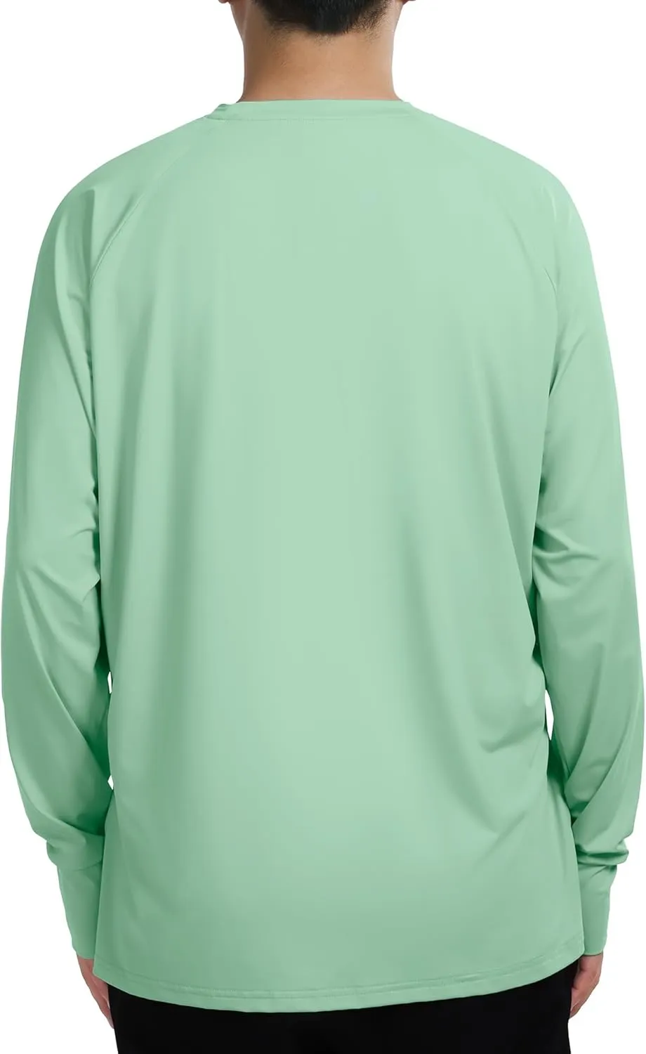Mens Sun Protection Shirts UV SPF UPF 50  Long Sleeve Rash Guard Fishing Running Swim T-Shirt Quick-Dry Lightweight