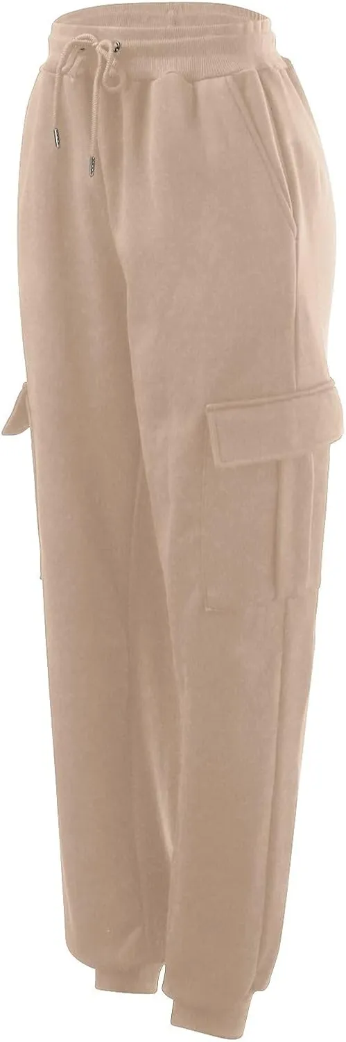 Mens Sweatpants Hop Pants Solid Color Track Cuff Lace Up Workout Pants with Pocket Drawstring Joggers