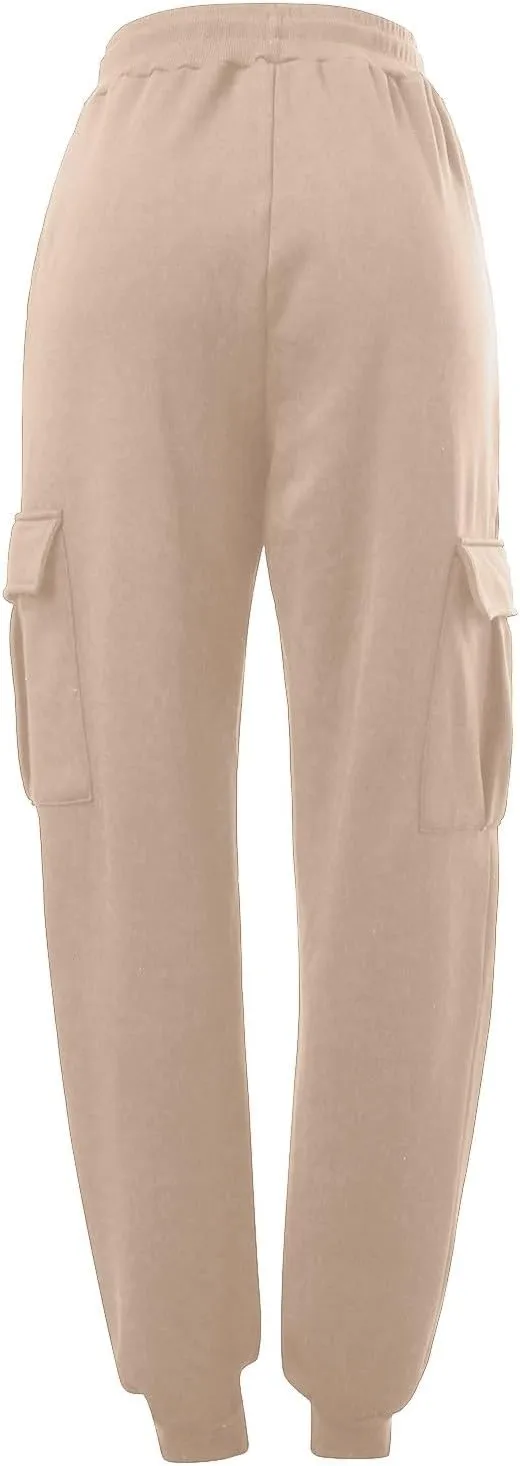 Mens Sweatpants Hop Pants Solid Color Track Cuff Lace Up Workout Pants with Pocket Drawstring Joggers