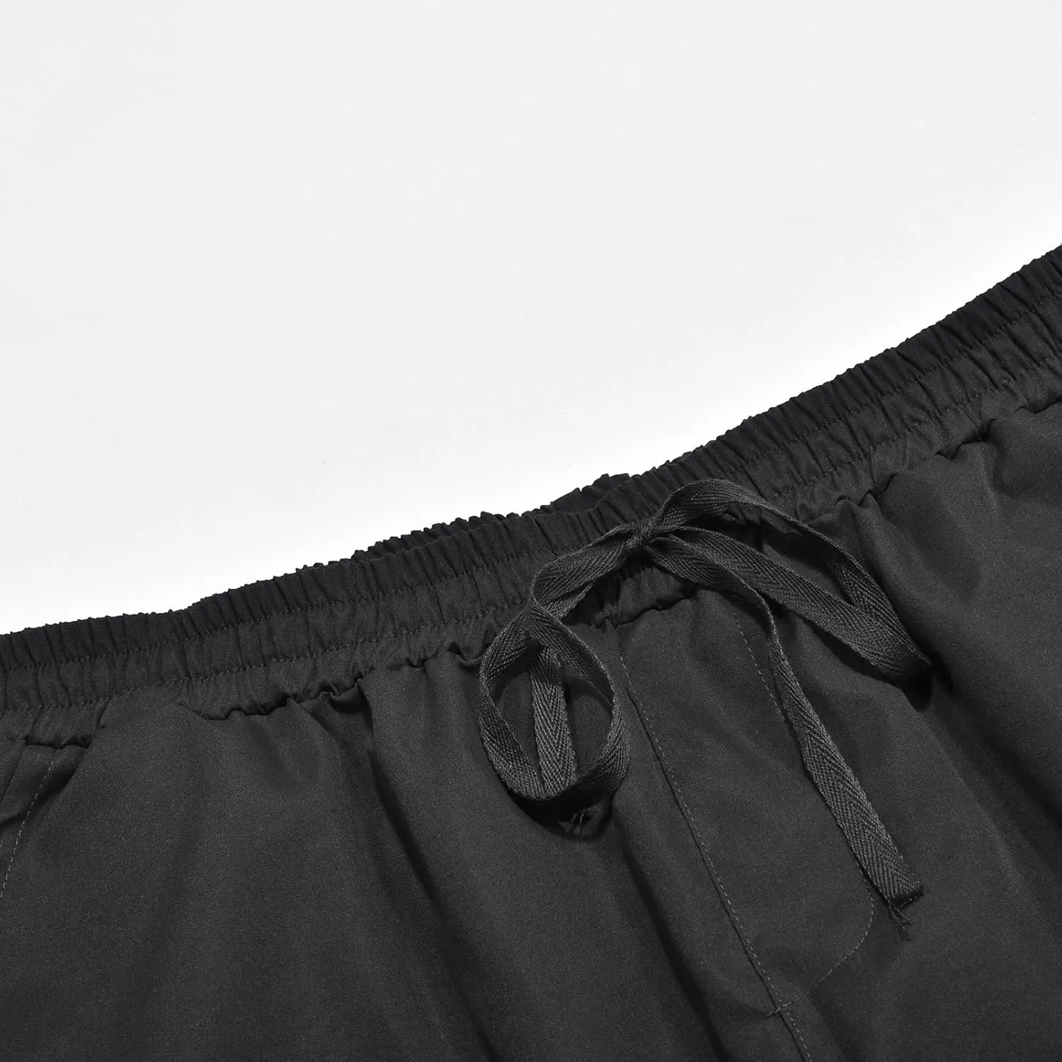 Mens Sweatpants Pants Solid Color Track Cuff Lace up Workout Pants with Pocket Trousers with Zipper Pockets