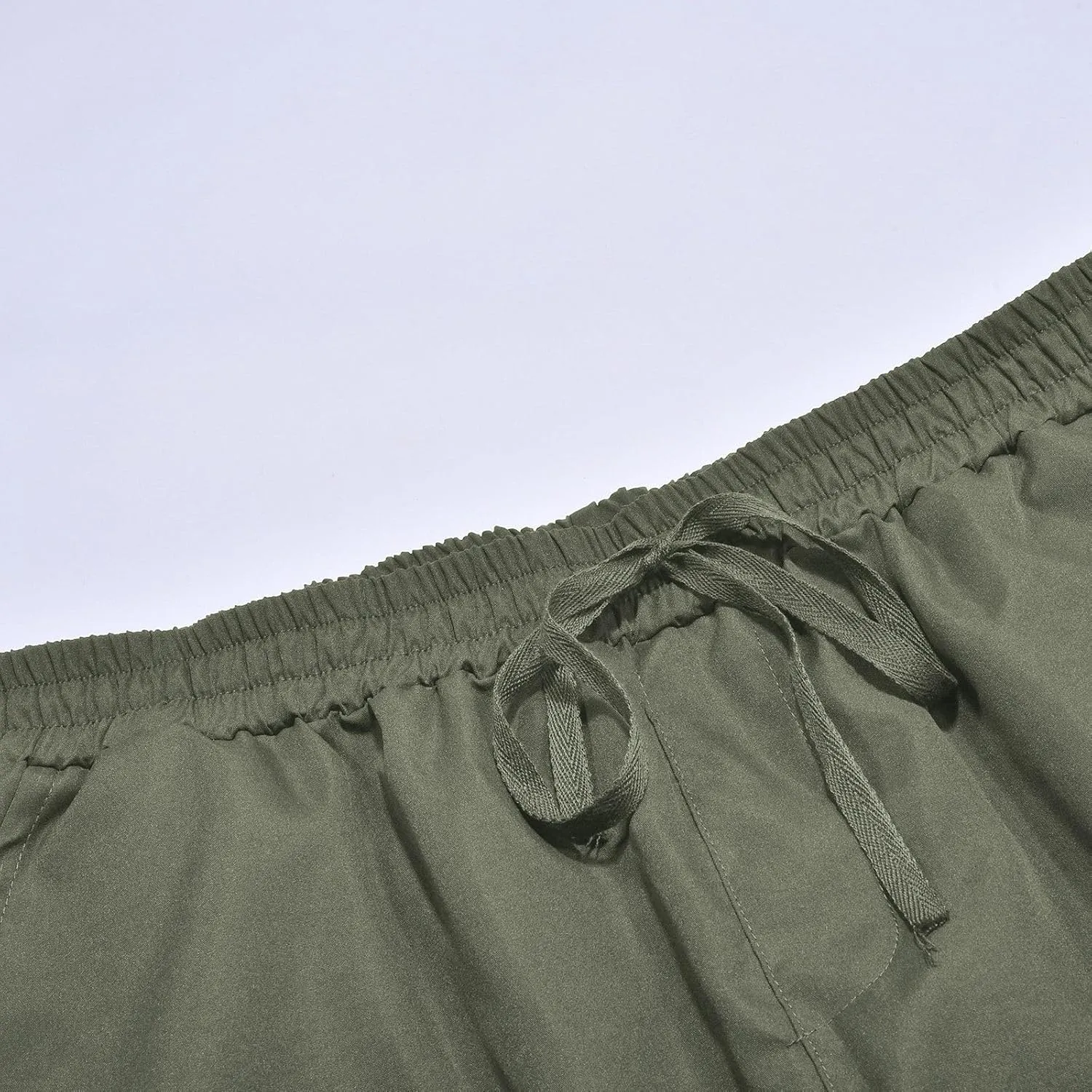 Mens Sweatpants Pants Solid Color Track Cuff Lace up Workout Pants with Pocket Trousers with Zipper Pockets