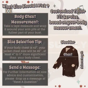 Mens Traditional Cowboy Western Suede Leather Jacket Handmade Buckskin Bead Fringe Jacket Native American Coat