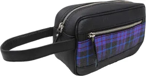 Men's Travel Toiletry Organizer Shaving Dopp Kit Leather Bag 18BT24