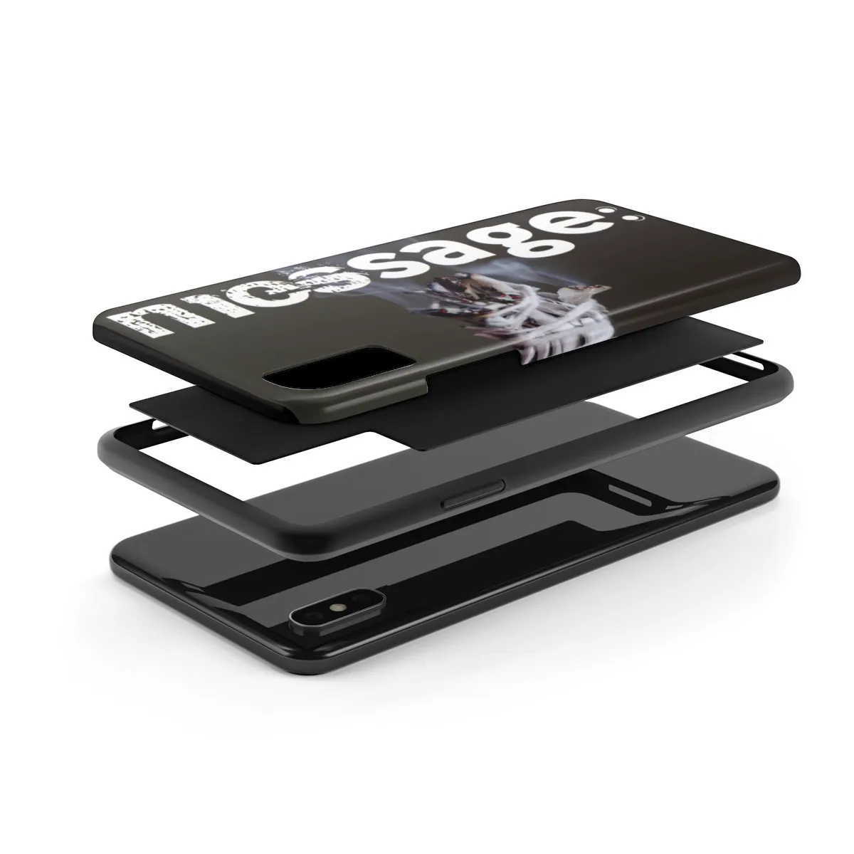 mesSAGE Case Mate Tough Phone Case (see description for phone compatibility)