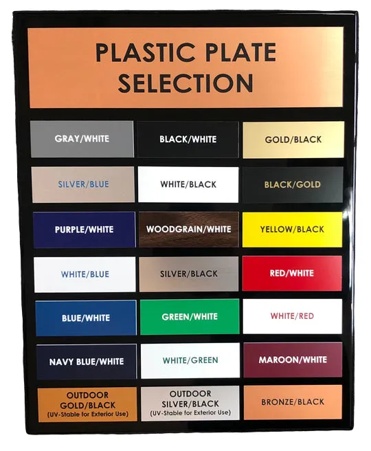 Metal Slide In Door/Wall Plate