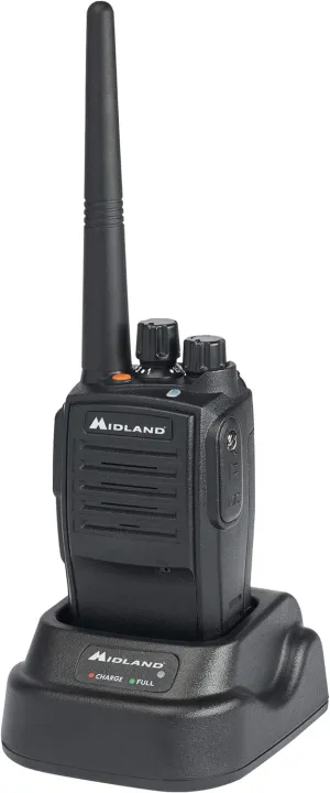 Midland – MB400 - Business Two-Way Radio - Easy to Program - Long-Range 16 Channels Coverage for up to a 350,000 Square Foot Warehouse Construction Hospitality and Event Management - IP67 Waterproof