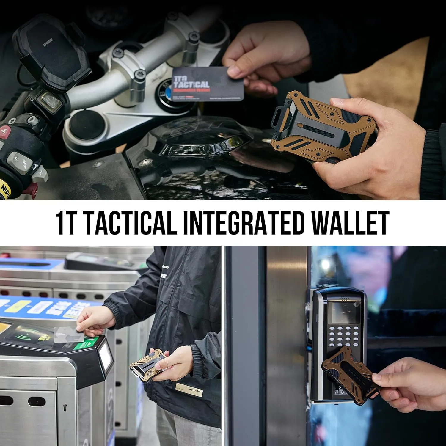 Minimalist Slim Wallet with Moeny Clip, Front Pocket RFID Blocking Wallet Cash Holder, Versatile Credit Card Orgainzer, ID Card Badge Holder for Men