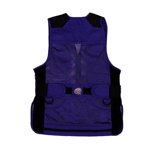 Miz Women's Mesh Vest, Lthr Trm Rh-med-pu
