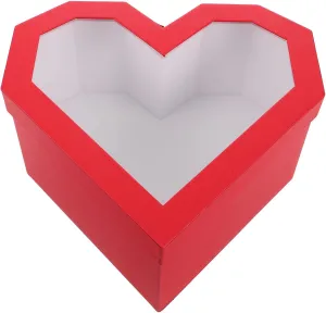 Mobestech Box Shaped present Box with Clear Lid Versatile Present Packaging for Valentine's Day Weddings Birthdays Transparent Design for Beautiful Display and
