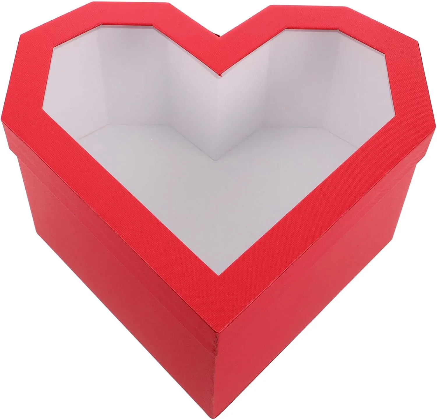 Mobestech Box Shaped present Box with Clear Lid Versatile Present Packaging for Valentine's Day Weddings Birthdays Transparent Design for Beautiful Display and
