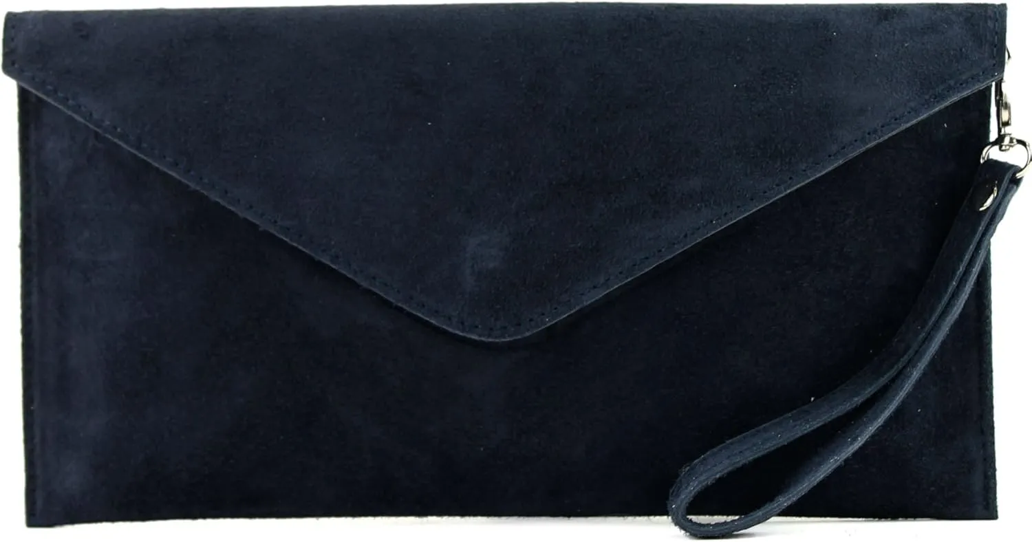 Modamoda de - Italian Leather Clutch & Evening Shoulder Bag - Wild Leather T106