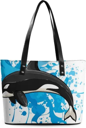 Modern PU Leather Shoulder Bag for Women, PU Leather Work Shoulder Bag, PU Leather Shopping Tote for Travel Outdoor