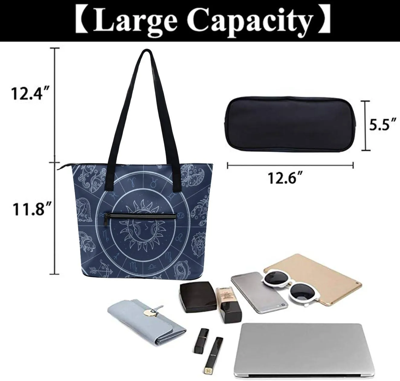 Modern PU Leather Shoulder Bag for Women, PU Leather Work Shoulder Bag, PU Leather Shopping Tote for Travel Outdoor