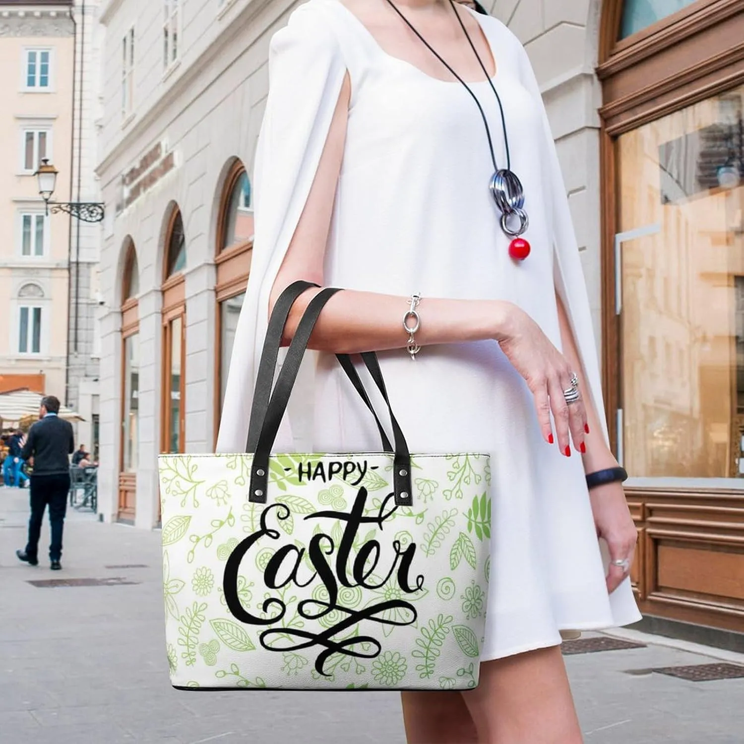Modern PU Leather Shoulder Bag for Women, PU Leather Work Shoulder Bag, PU Leather Shopping Tote for Travel Outdoor