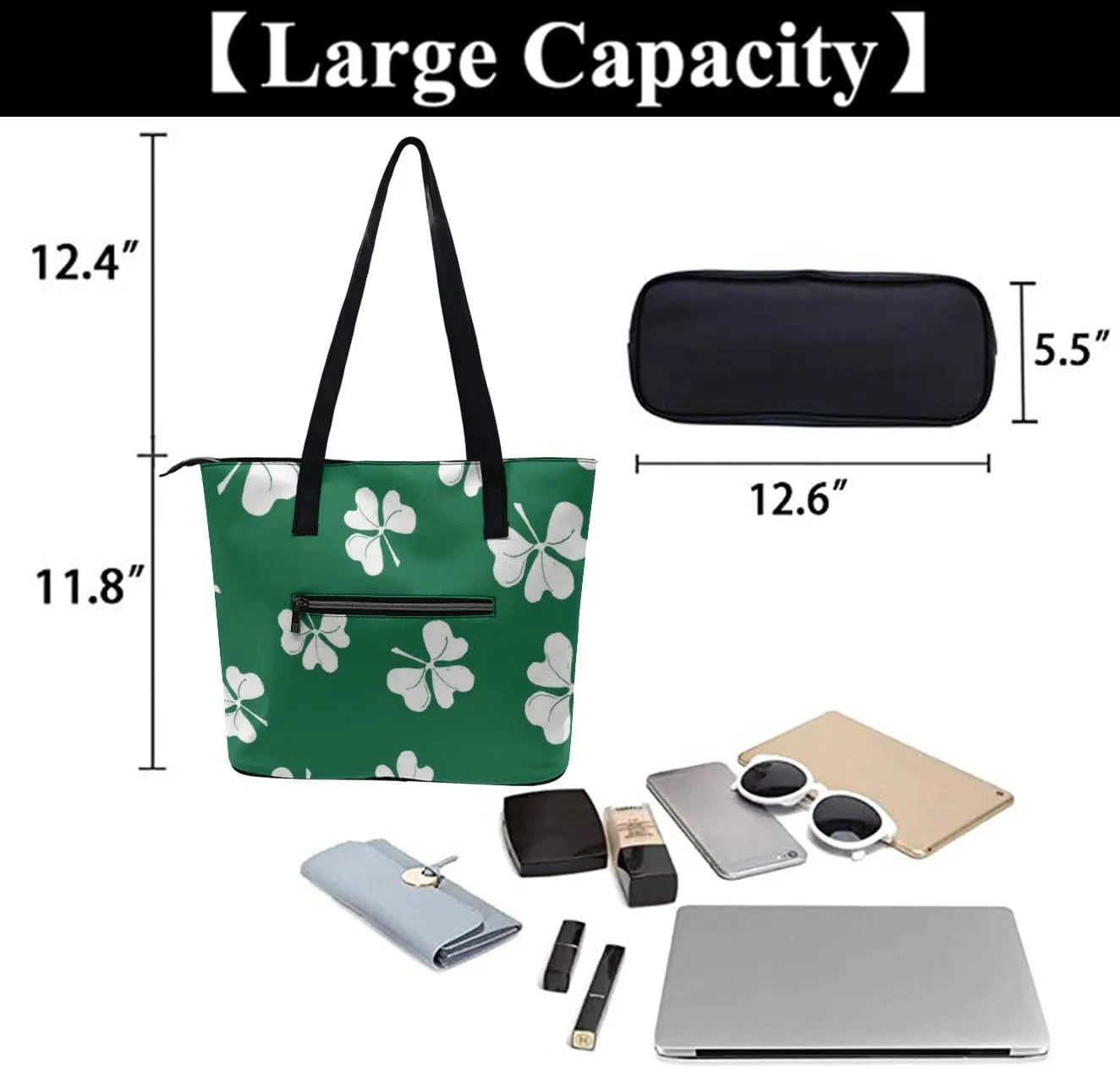 Modern PU Leather Shoulder Bag for Women, PU Leather Work Shoulder Bag, PU Leather Shopping Tote for Travel Outdoor