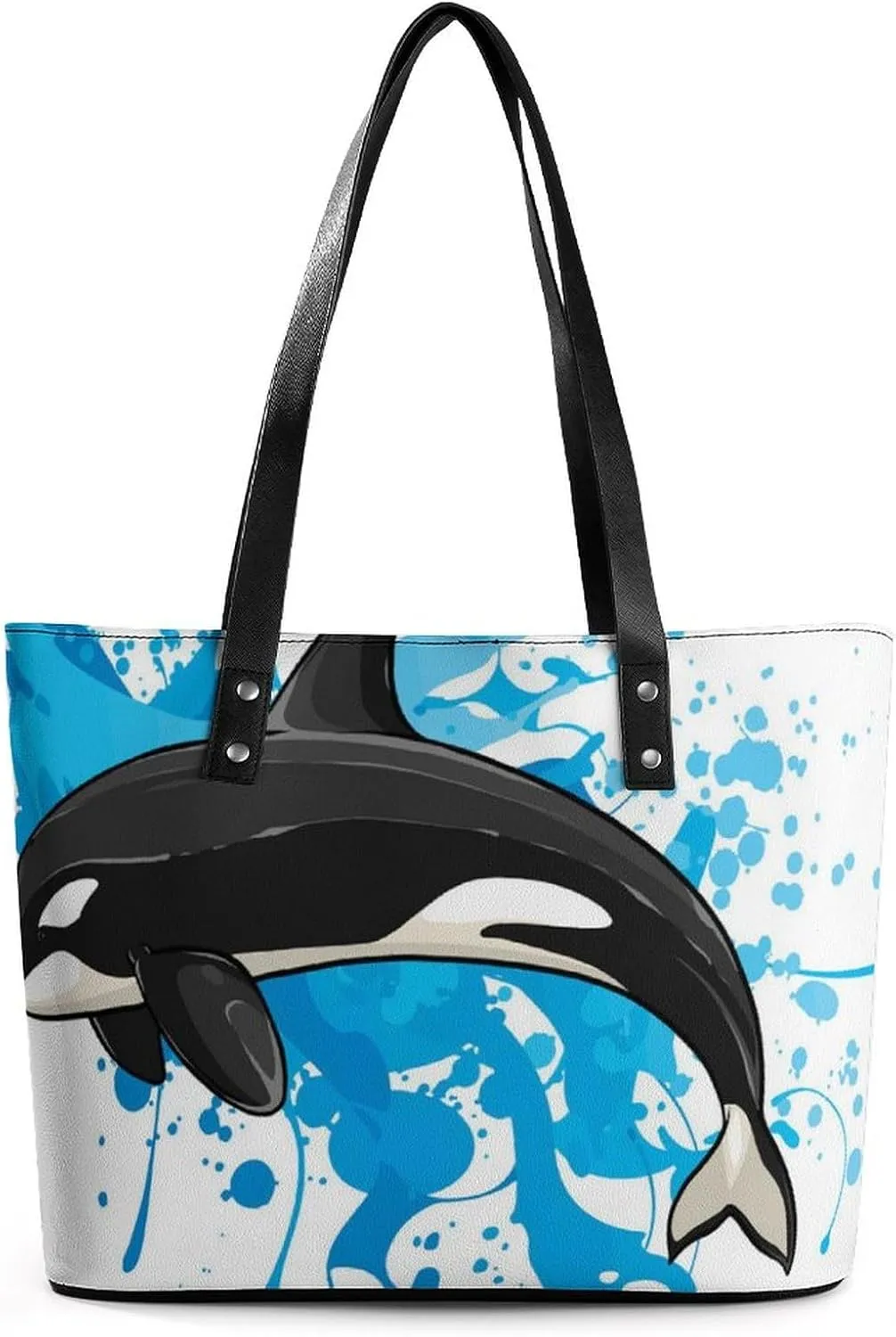 Modern PU Leather Shoulder Bag for Women, PU Leather Work Shoulder Bag, PU Leather Shopping Tote for Travel Outdoor