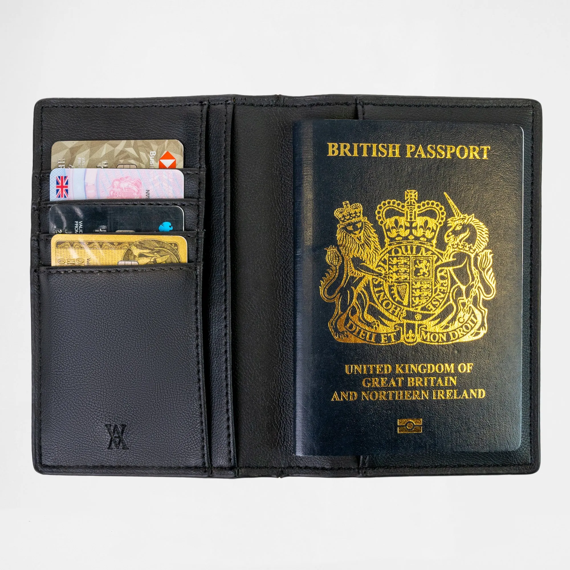 Monaco Passport Wallet (RFID Protected) - Black