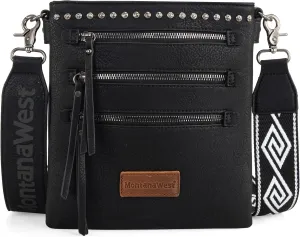 Montana West Crossbody Bags for Women Multi Pocket Cross Body Bag Purses with Guitar Strap