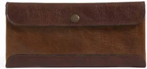 Moore and Giles Smith Travel Envelope Titan Milled Brown and Honey