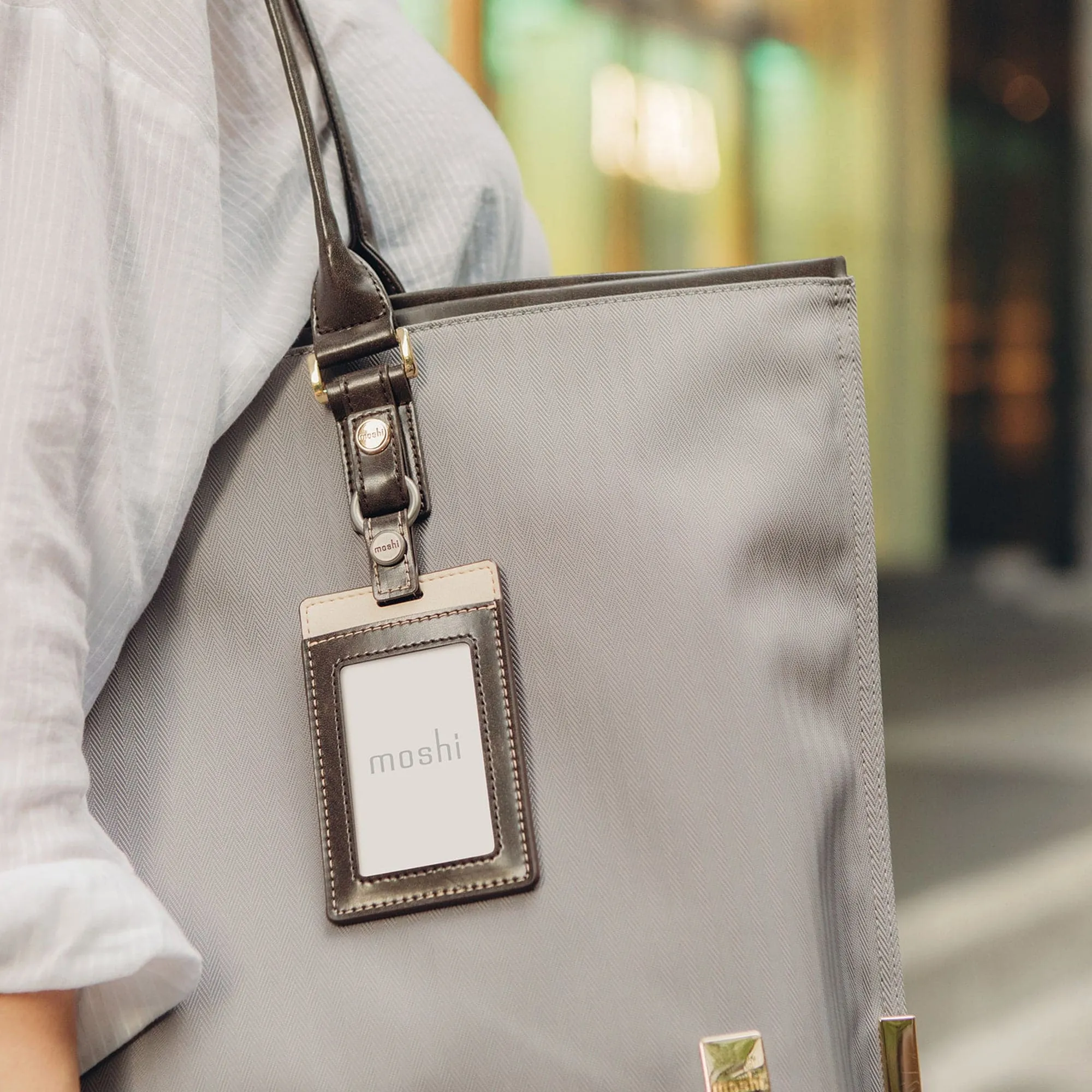 Moshi Premium Vegan Leather Badge/ID Holder