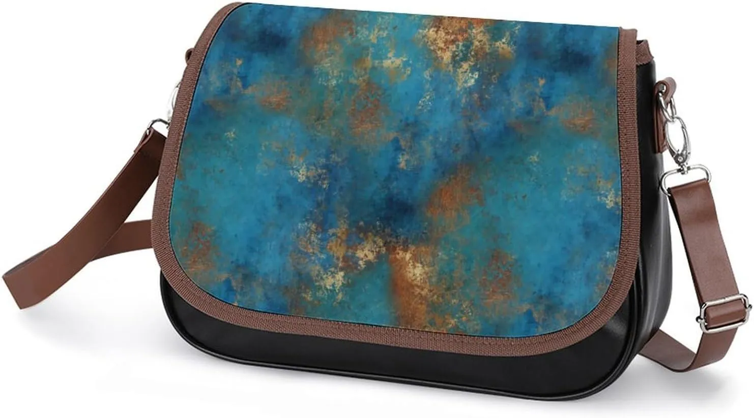 Mother of Pearl Leather Shoulder Bag with Detachable Shoulder Strap Versatile for Daily Use