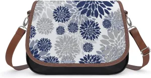 Mother Pearl Tiles Leather Shoulder Bag with Detachable Shoulder Strap Versatile for Daily Use