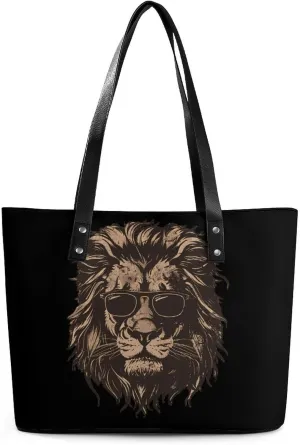 Mr. Lion 80s Women's Tote Shoulder Bag Handbag Top Handle Leather 29 * 34 * 14cm