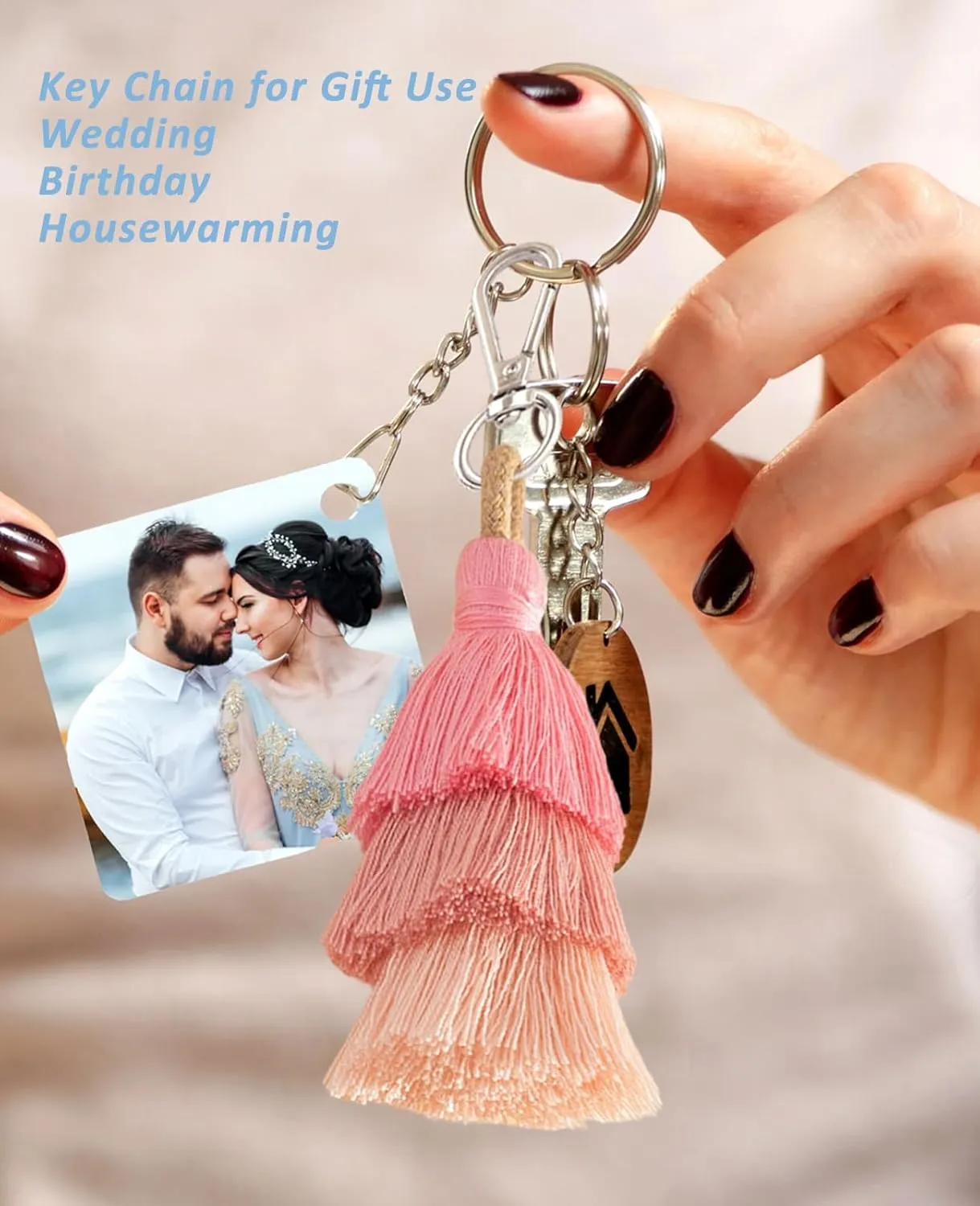 MSCFTFB 10pcs Tassel Keychain,Car Keychain,Cute Keychains for Women Purse Accessories Bag Charm Gift for Her (Multi)