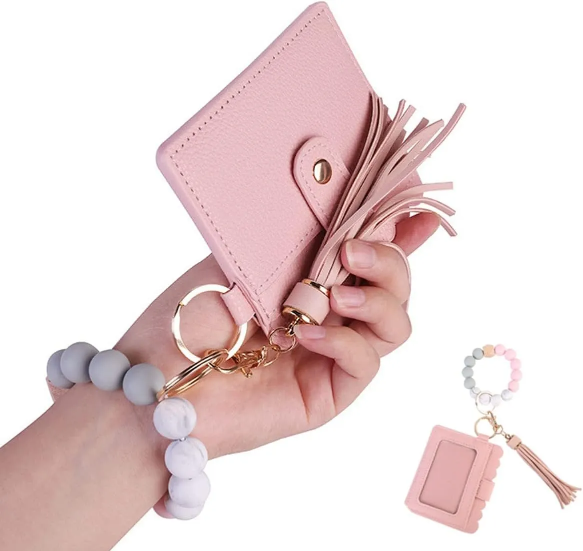 MSCFTFB 10pcs Tassel Purse Charm,Leather Keychain,Key Chain for Car Keyring Purse Accessory Bag Charm Gift for Mom(White)