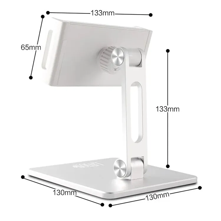 MT135 For Phone  /  Tablet Foldable Desktop Stand Lazy Holder 180° Adjustable Aluminum Alloy
