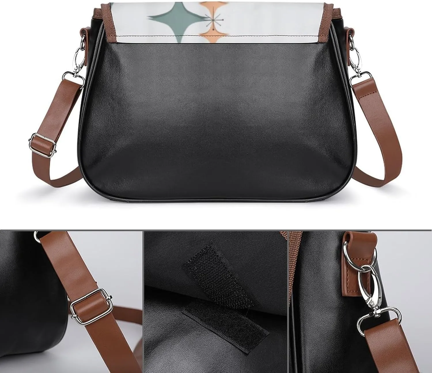 Mud Print Style Fashionable And Durable Portable Leather Shoulder Bag