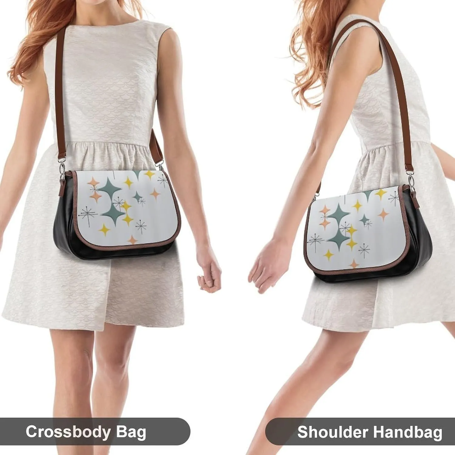 Mud Print Style Fashionable And Durable Portable Leather Shoulder Bag