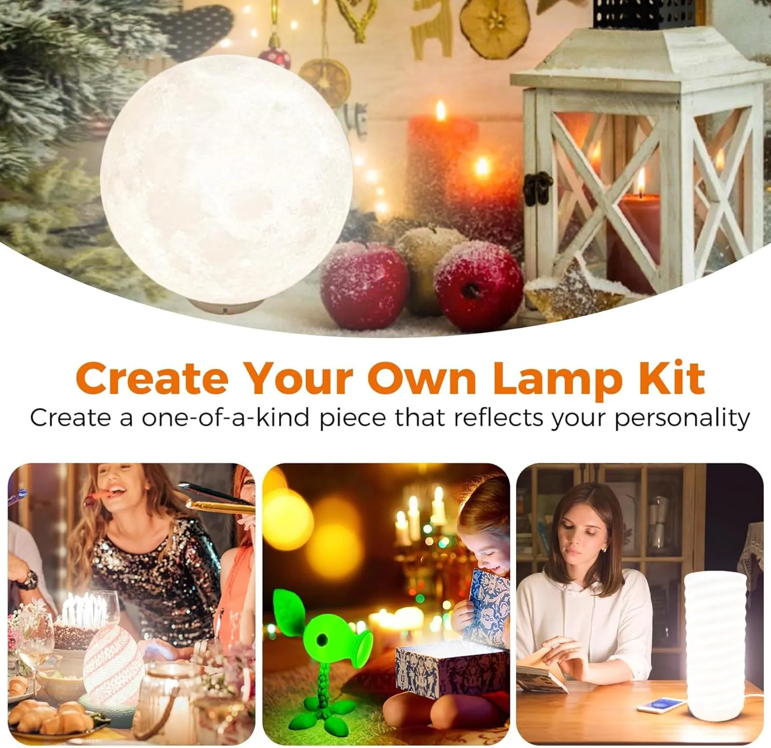 Multicolor RGB LED Lamp Kit for Bambu Labs (2-Pack) – Remote Control & Customizable Designs – 5V 1A