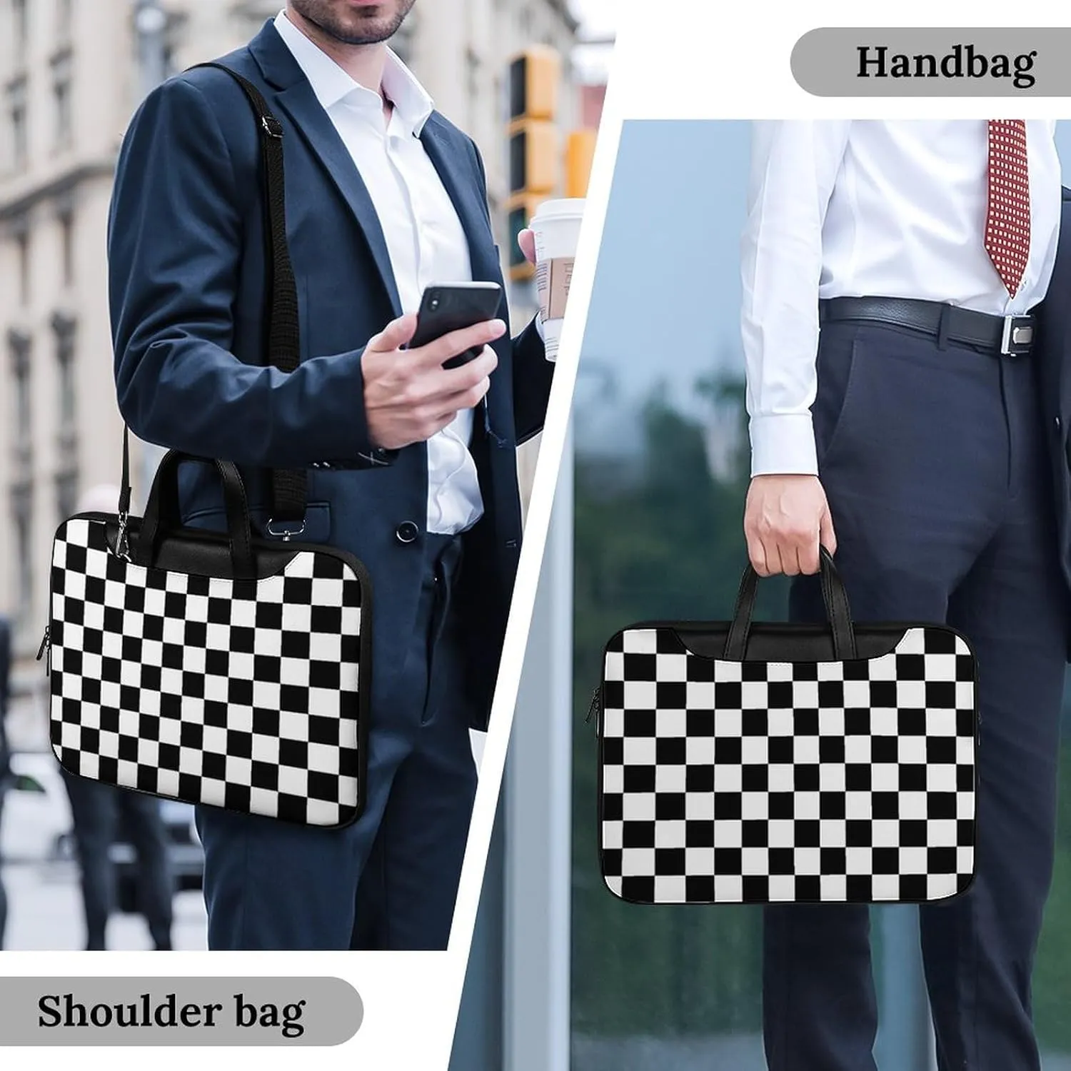 Murray Tartan Handheld Single Shoulder Crossbody Laptop Bag Unisex