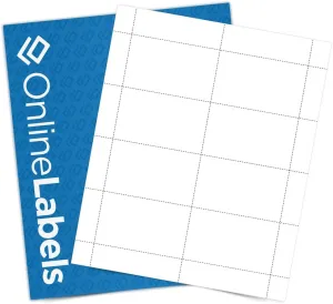 Name Badge Inserts - 2.25 x 3.5 - Cardstock - Pack of 2,000, 250 Sheets - Inkjet/Laser Printer - Online Labels