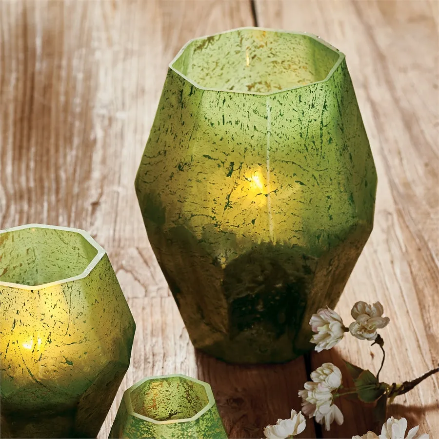 Napa Home Garden, HEX GLASS HURRICANE 9.75",bl223