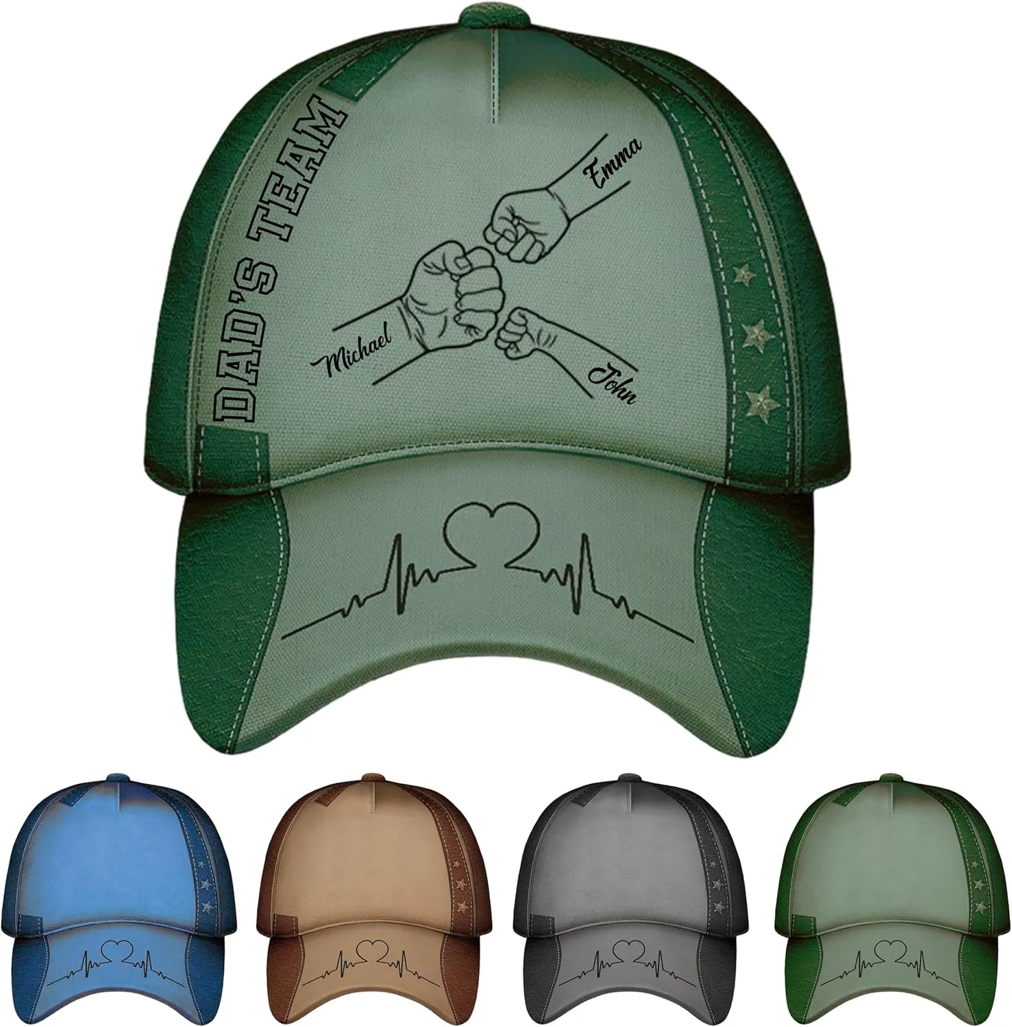 NAZENTI Dad Hat, Dad Classic Cap, for Dad, Grandpa, Husband, Classic Men Hat with Kids Name, Dad Baseball Cap, Daddy Hat