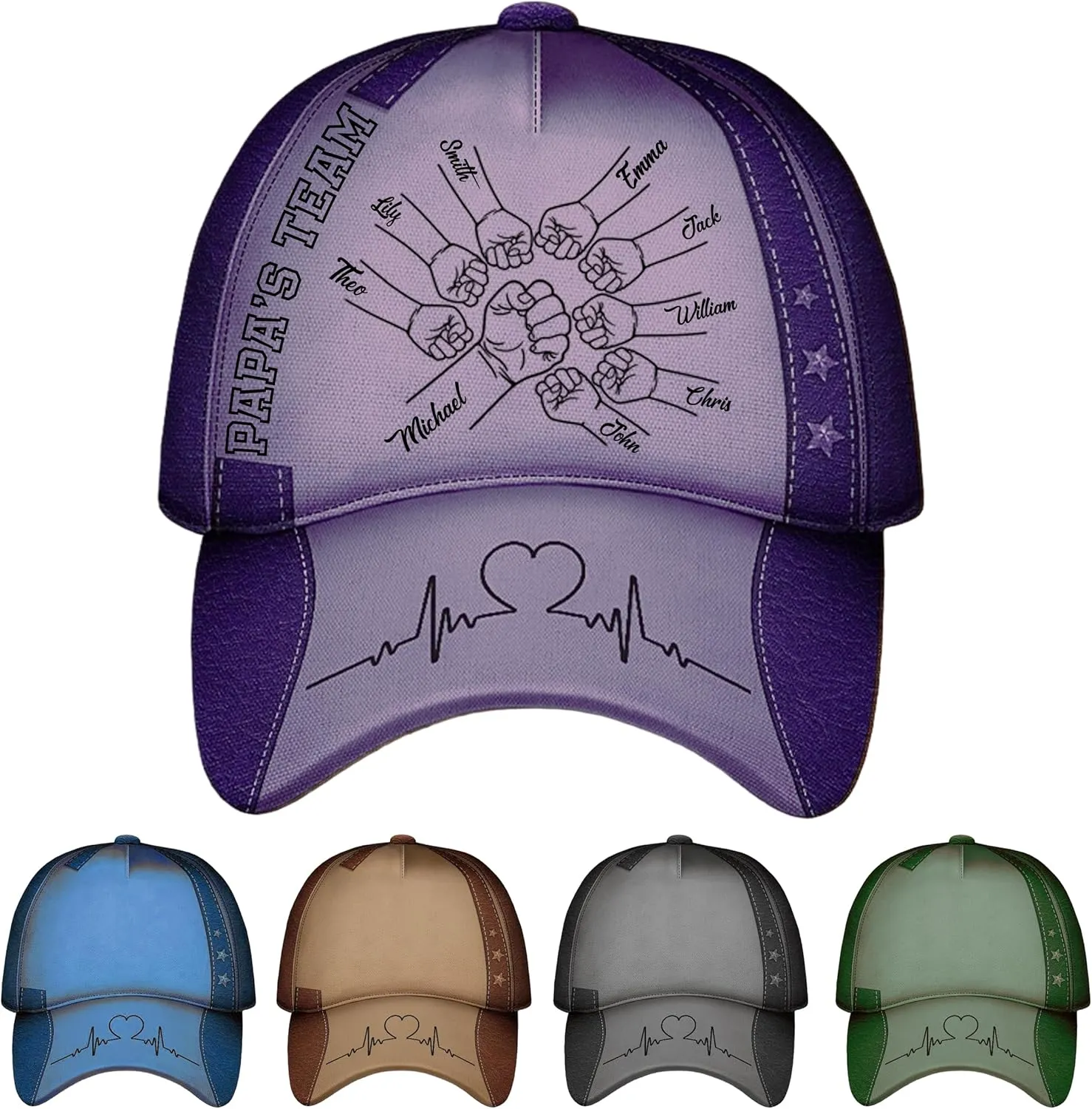 NAZENTI Dad Hat, Dad Classic Cap, for Dad, Grandpa, Husband, Classic Men Hat with Kids Name, Dad Baseball Cap, Daddy Hat