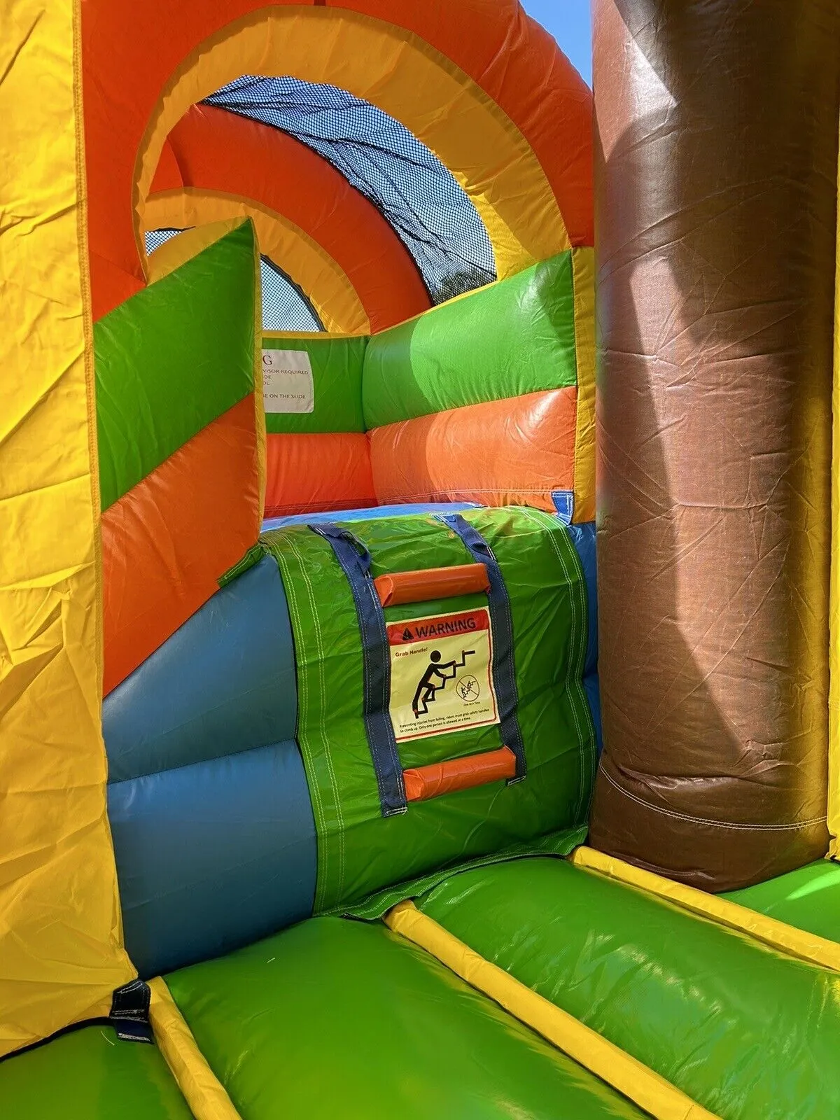 NEW! DUAL LANE TROPICAL DE LUXE INFLATABLE COMBO BOUNCE W/ POOL 100% PVC .