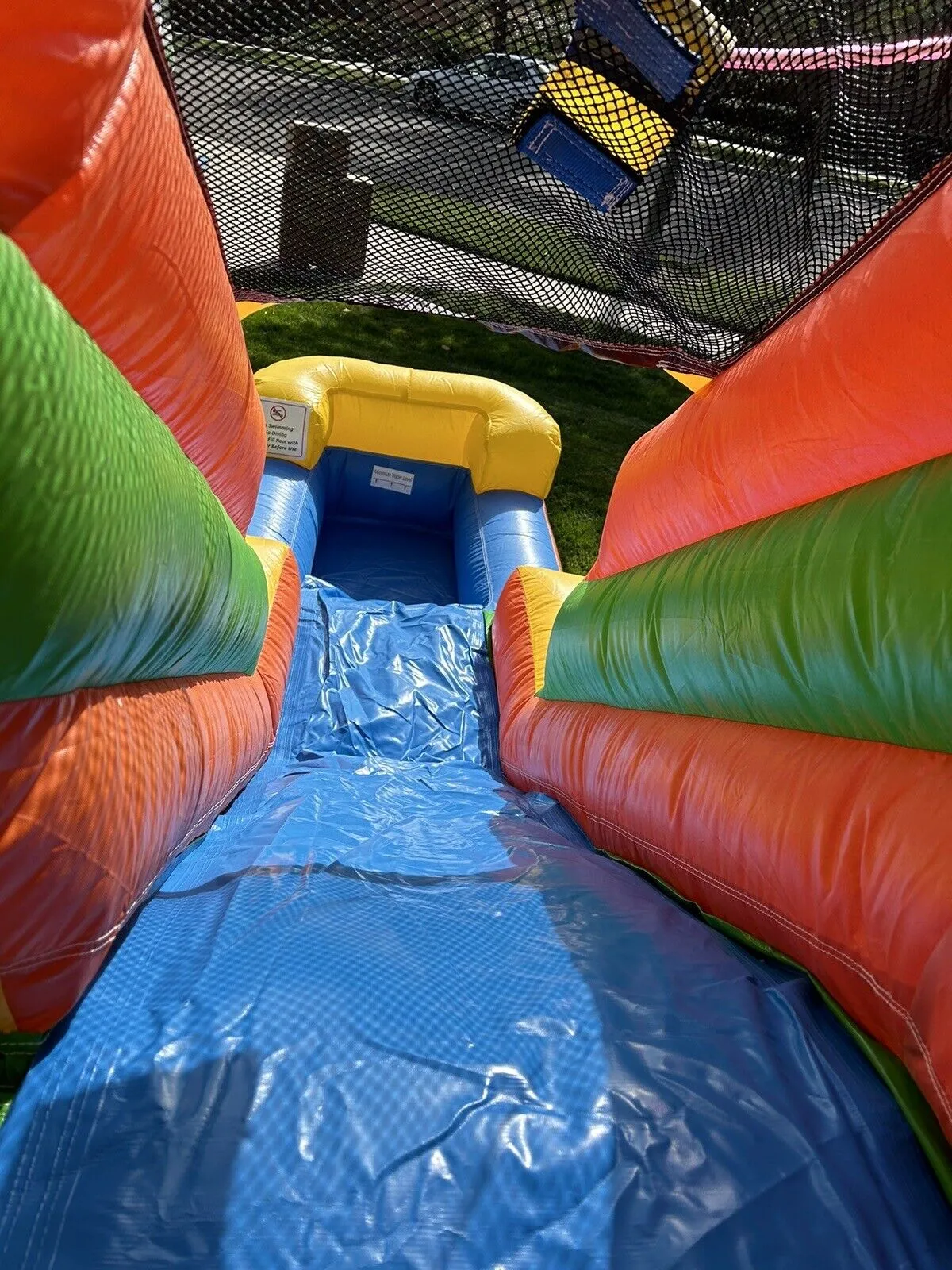NEW! DUAL LANE TROPICAL DE LUXE INFLATABLE COMBO BOUNCE W/ POOL 100% PVC .