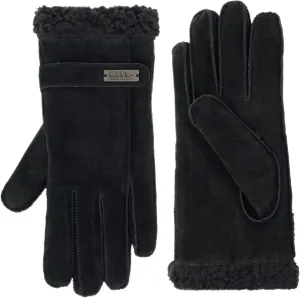 Nicole Miller New York Womens Winter Gloves Women - Suede Leather Gloves Warm for Cold Weather Sherpa Lined