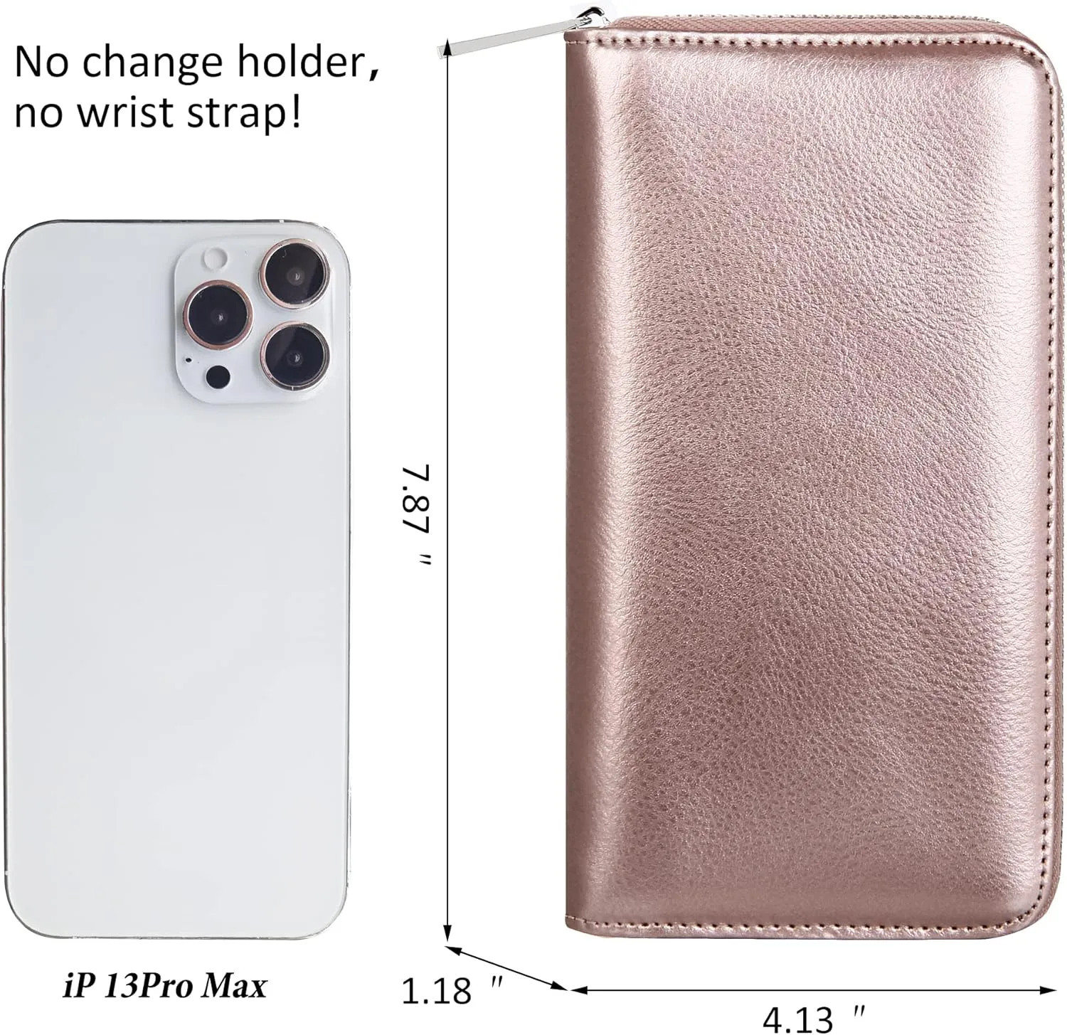 OIDERY Women Large Capacity Credit Card Wallet RFID Blocking with Removable Wristlet