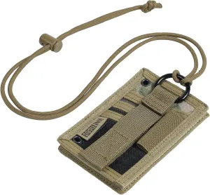 OneTigris Tactical ID Card Holder Hook & Loop Patch Badge Holder Neck Lanyard Key Ring and Credit Card Organizer